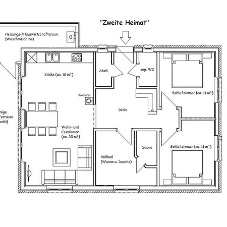 Zweite Heimat 66 - Mit Sauna, Kaminofen & Eingezaeuntem Garten - Direkt An Der Nordsee